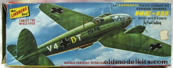Lindberg 1/63 He-111 Bomber Cellovision, 540-98 plastic model kit